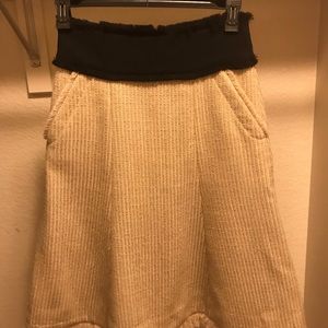 Tory Burch Beige golden thread and black top skirt